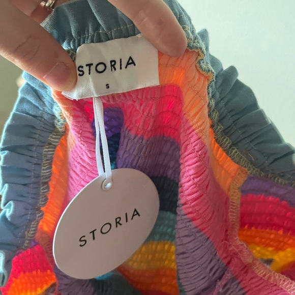 SOLD ON CROSSPOST NWT smocked rainbow top and skirt set - Picture 10 of 11